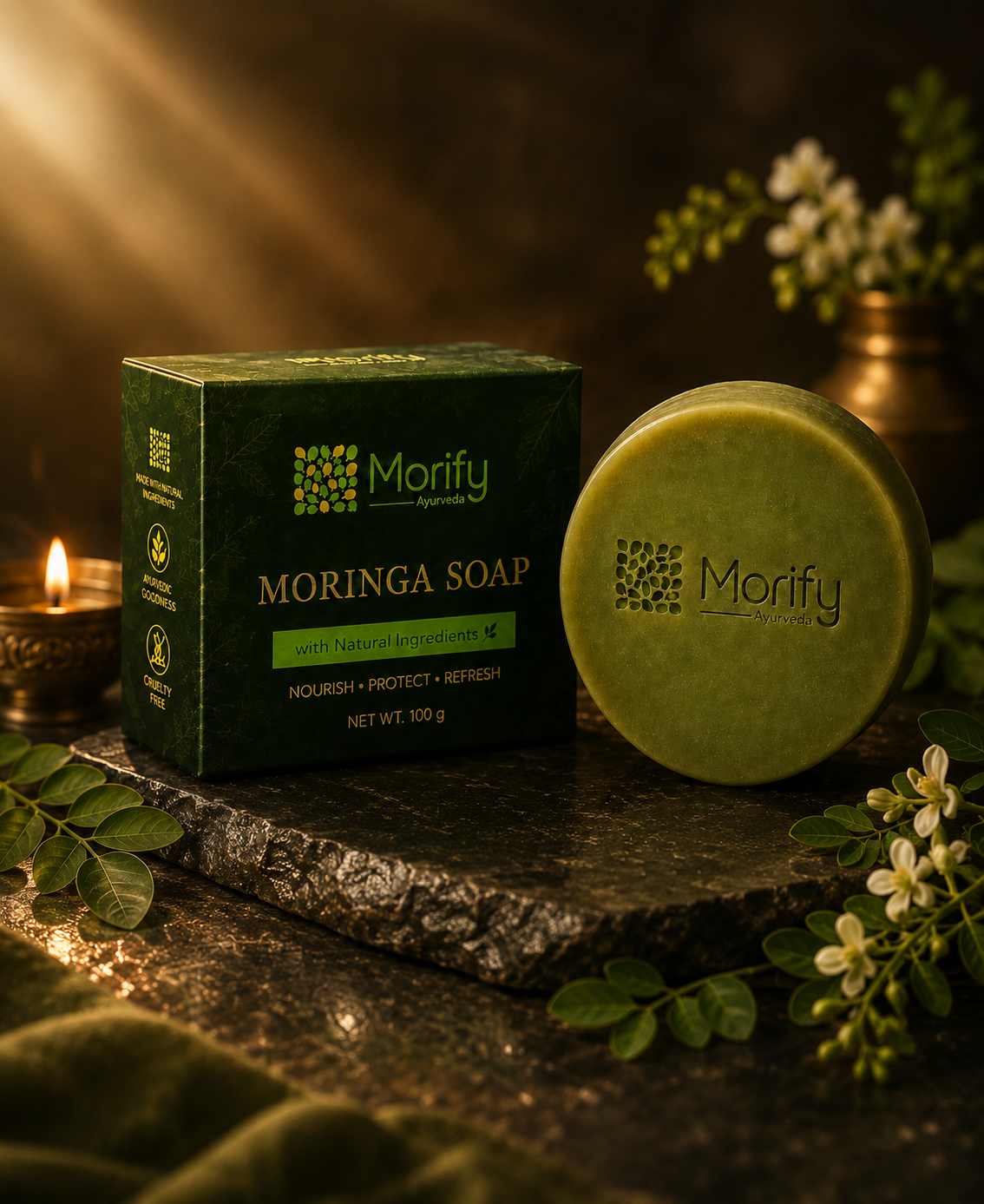 Morify Moringa Scrub Soap