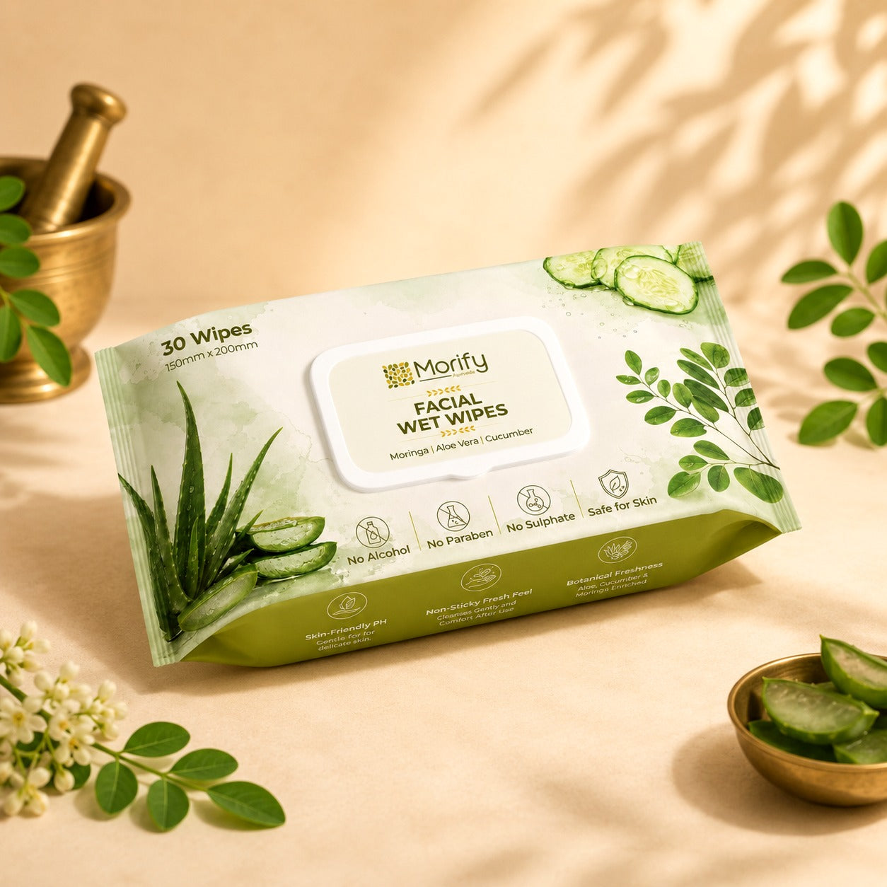 Morify Facial Wet Wipes 