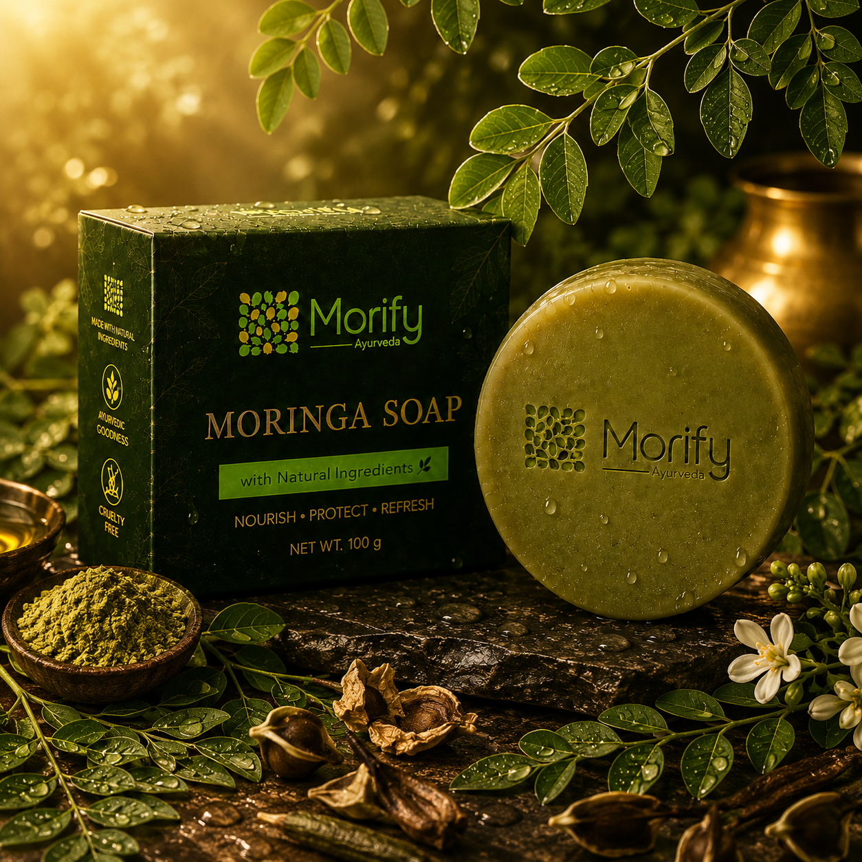 Morify Moringa Scrub Soap